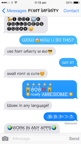 Font Infinity